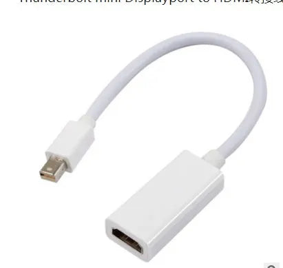 24.5 cm Mini DisplayPort male to HDMI female adapter cable for Apple MacBooks