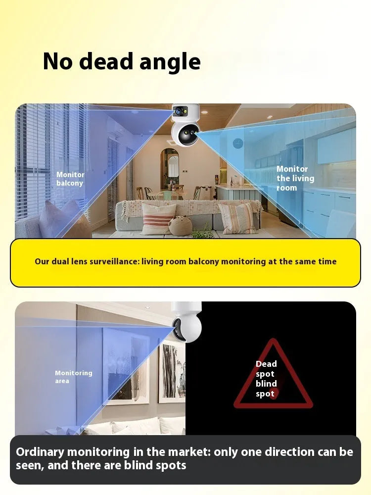 White USB 2.0 HD monitoring camera with night vision, face recognition and intercom support, shown with charging cable