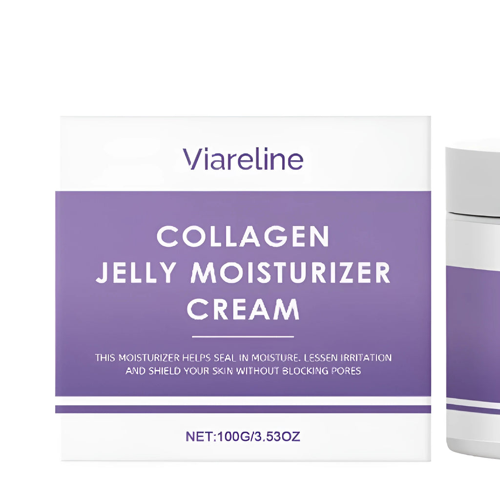 Collagen face moisturizing cream 30ml with hyaluronic acid and glycerin for daily facial hydration
