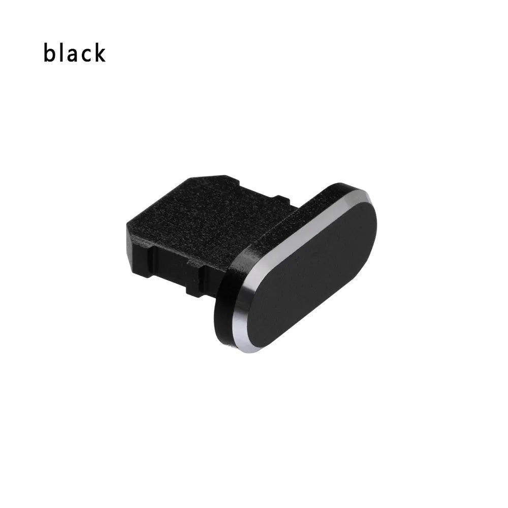 Aluminium alloy iPhone charging port dust plug in various colours for models X, XR, Max, 8, 7, 6, S, Plus