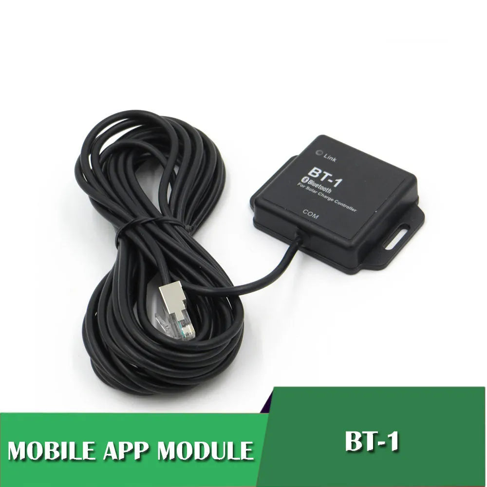 BT-1 solar panel controller with Bluetooth connectivity for 12V and 24V battery systems