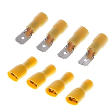 FDFD1-250 fully insulated male and female crimp terminal set, 50 pairs, for 10-12AWG wire