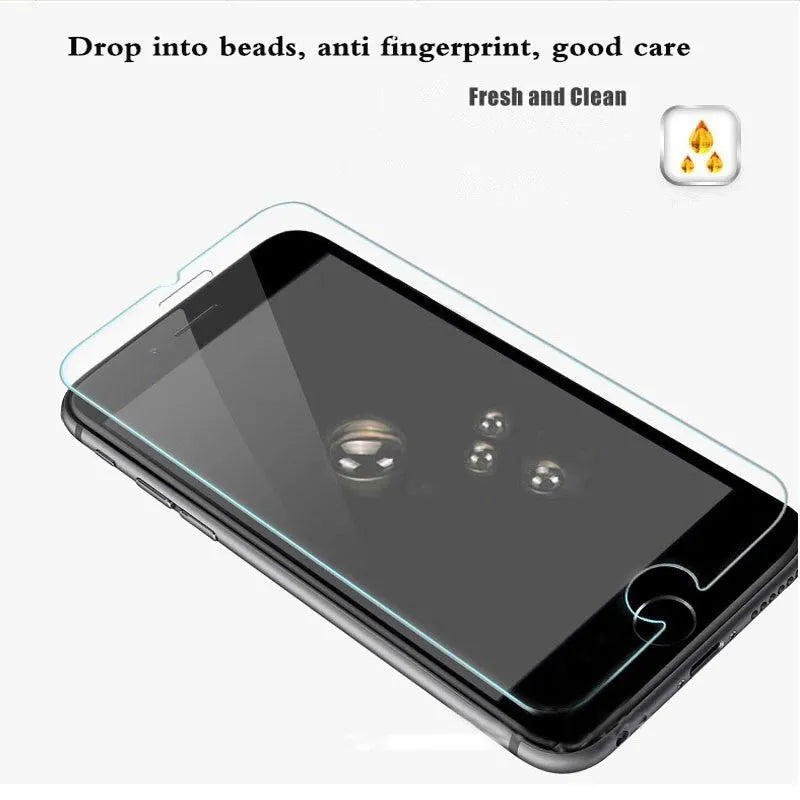 Tempered glass screen protector with 9H hardness and oleophobic coating for phone scratch protection