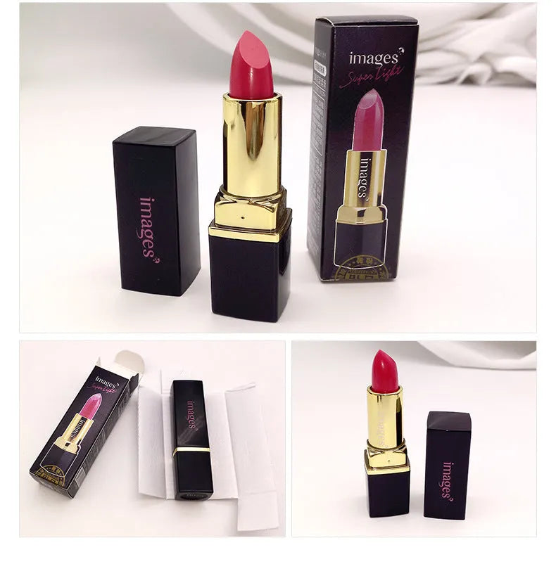 Lipstick lip gloss in 10 colours including coral red and babie pink, 3.8g size with natural plant ingredients