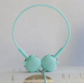 Cute cat design stereo in-ear earphones with coloured cable and 3.5mm plug