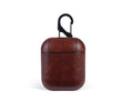 Genuine leather AirPods protective case with 0.5cm slim profile in black colour