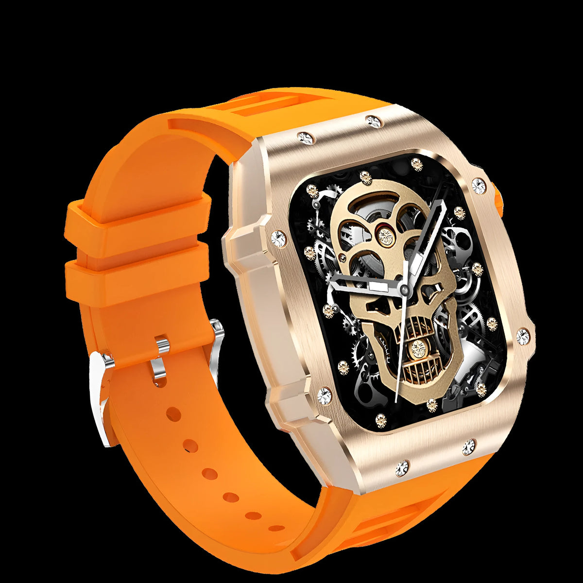Men's smart watch with 1.91 inch IPS screen and colour strap options