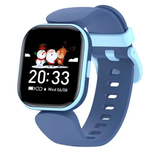 H39T smart children's watch with blue sporty TPU strap and 1.4-inch touch screen