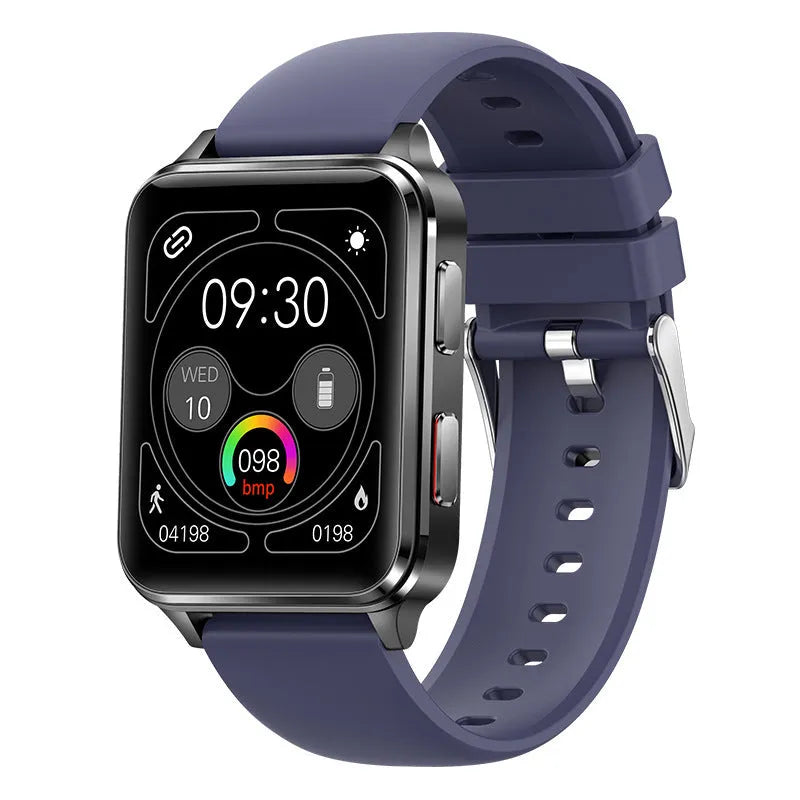 Air Type multi-sport watch with 1.70-inch screen on silicone wristband, showing heart rate display