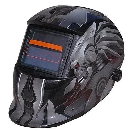 LCD solar auto-darkening welding mask with lightweight helmet and adjustable head straps for welding eye and face protection