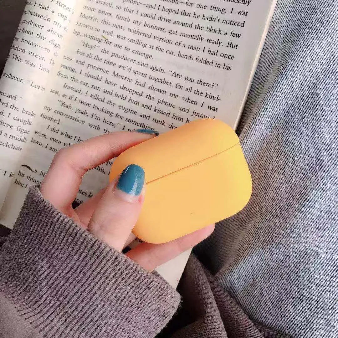 AirPods Pro protective case in multiple colours showing durable plastic construction