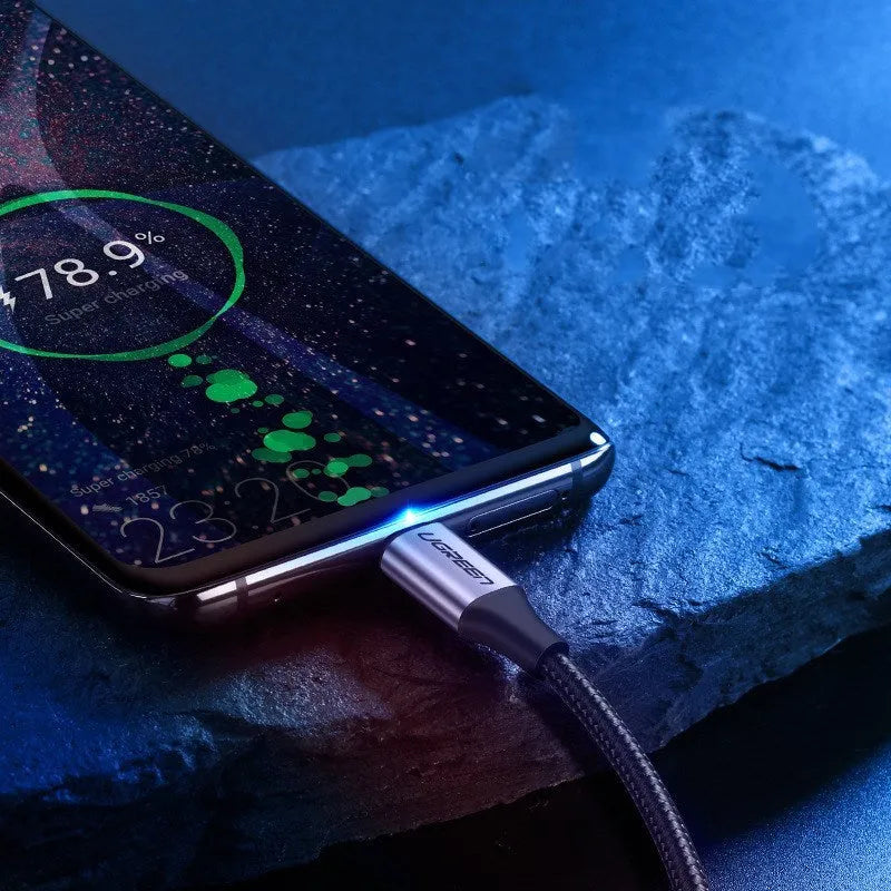 Ugreen nylon braided USB Type-C to USB-A fast charging cable in multiple length options.