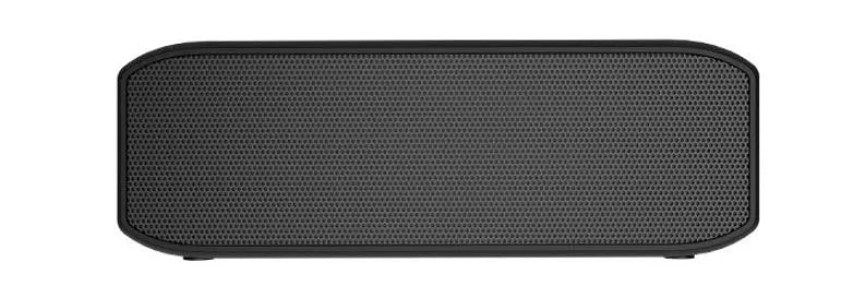 Black waterproof wireless bluetooth speaker with control buttons
