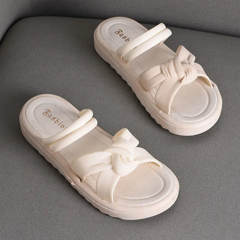 Women's black and white PVC two-way wear outdoor sandals with a soft back design.