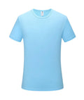 Quick-drying slim fit short-sleeved T-shirt in multiple colours with round neck