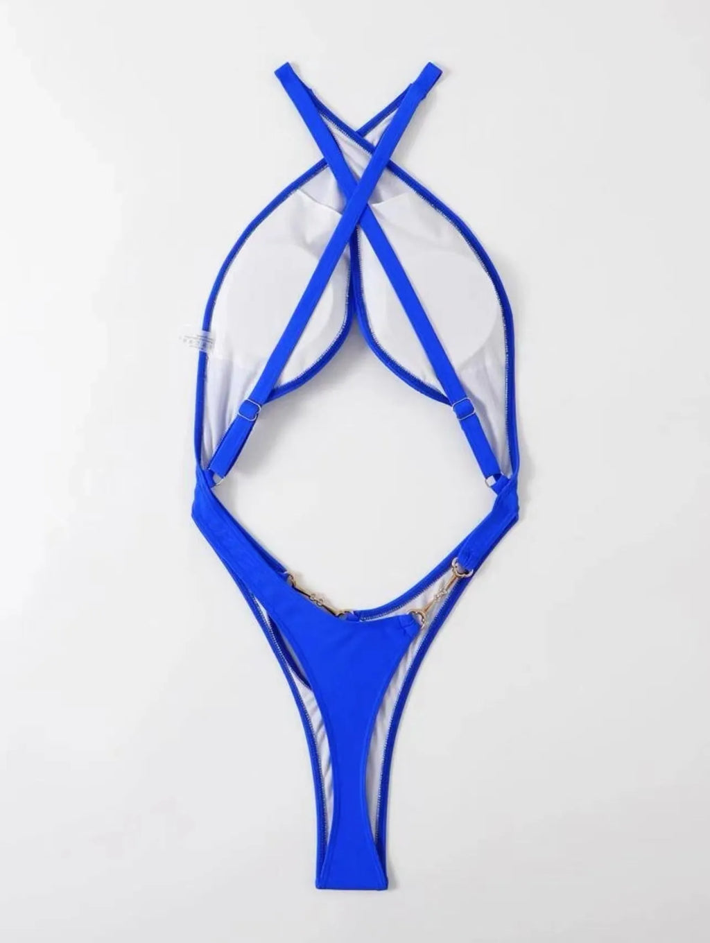 Women's solid colour one-piece swimsuit in polyester fabric with spandex lining