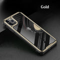 Silicone transparent iPhone 11 case showing PU+TPU construction with precise port cutouts and 0.5mm raised edges