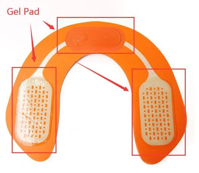 EMS hip muscle training stimulator with host and patch for abdominal and buttock toning