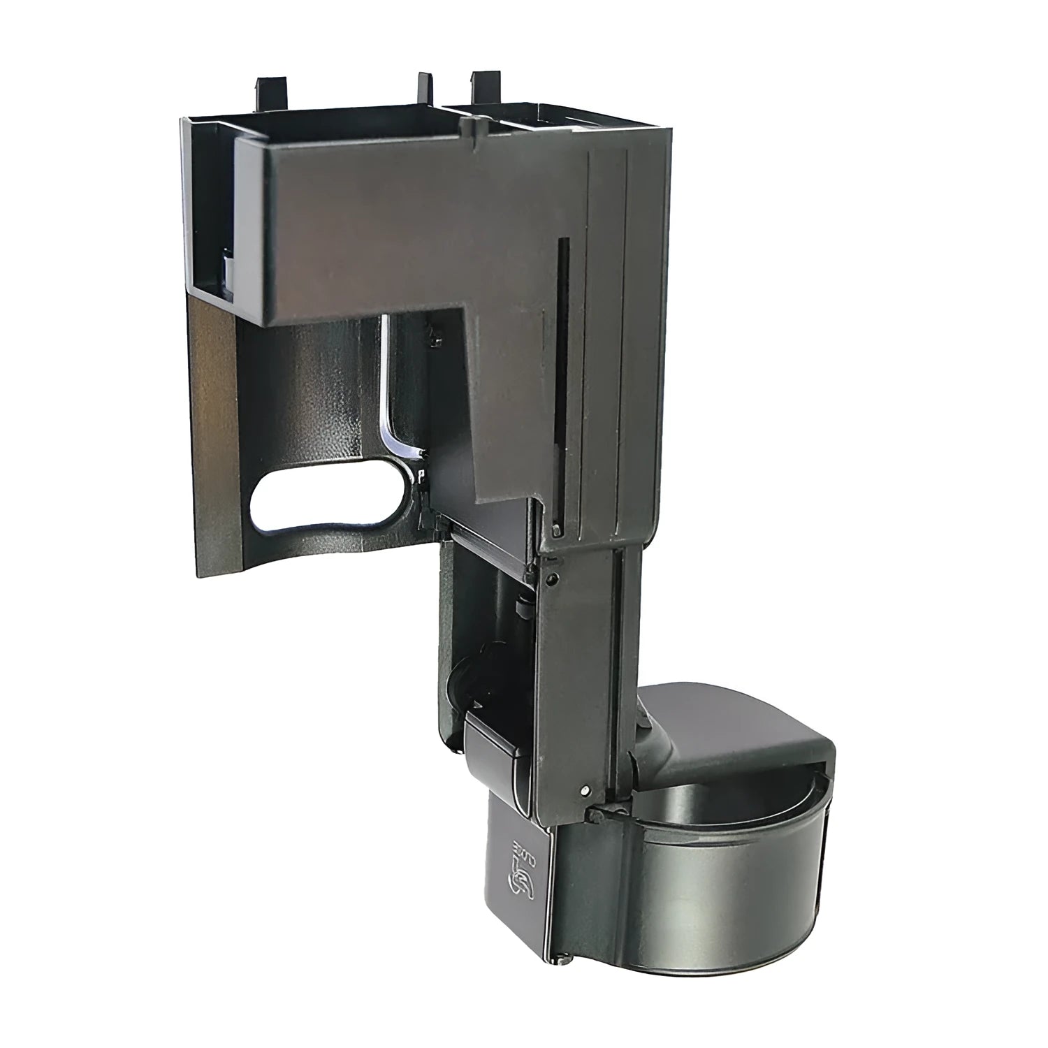 Black plastic water cup holder bracket for Mercedes-Benz vehicles part number 2116800014