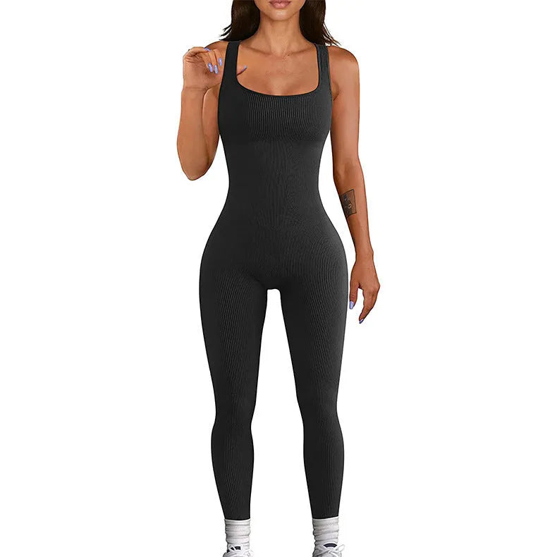 Women's suspender tank top tights with adjustable straps and button detailing in beige colour
