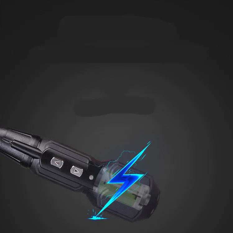 Alloy steel straight handle electric screwdriver in black or blue with 36V lithium battery and torque adjustment