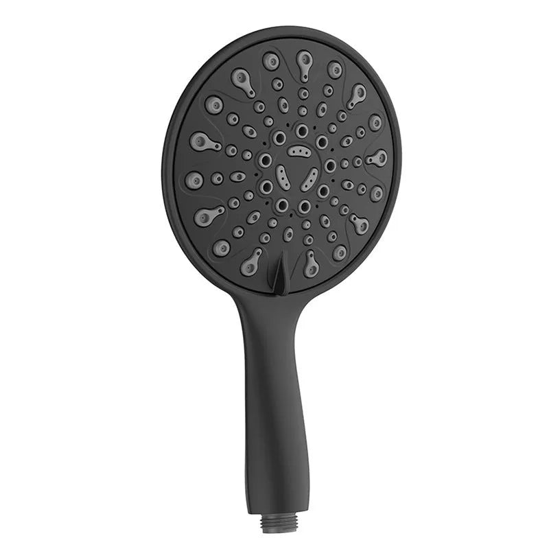 6-inch handheld shower head with six spray functions, electroplated finish, and portable ABS design
