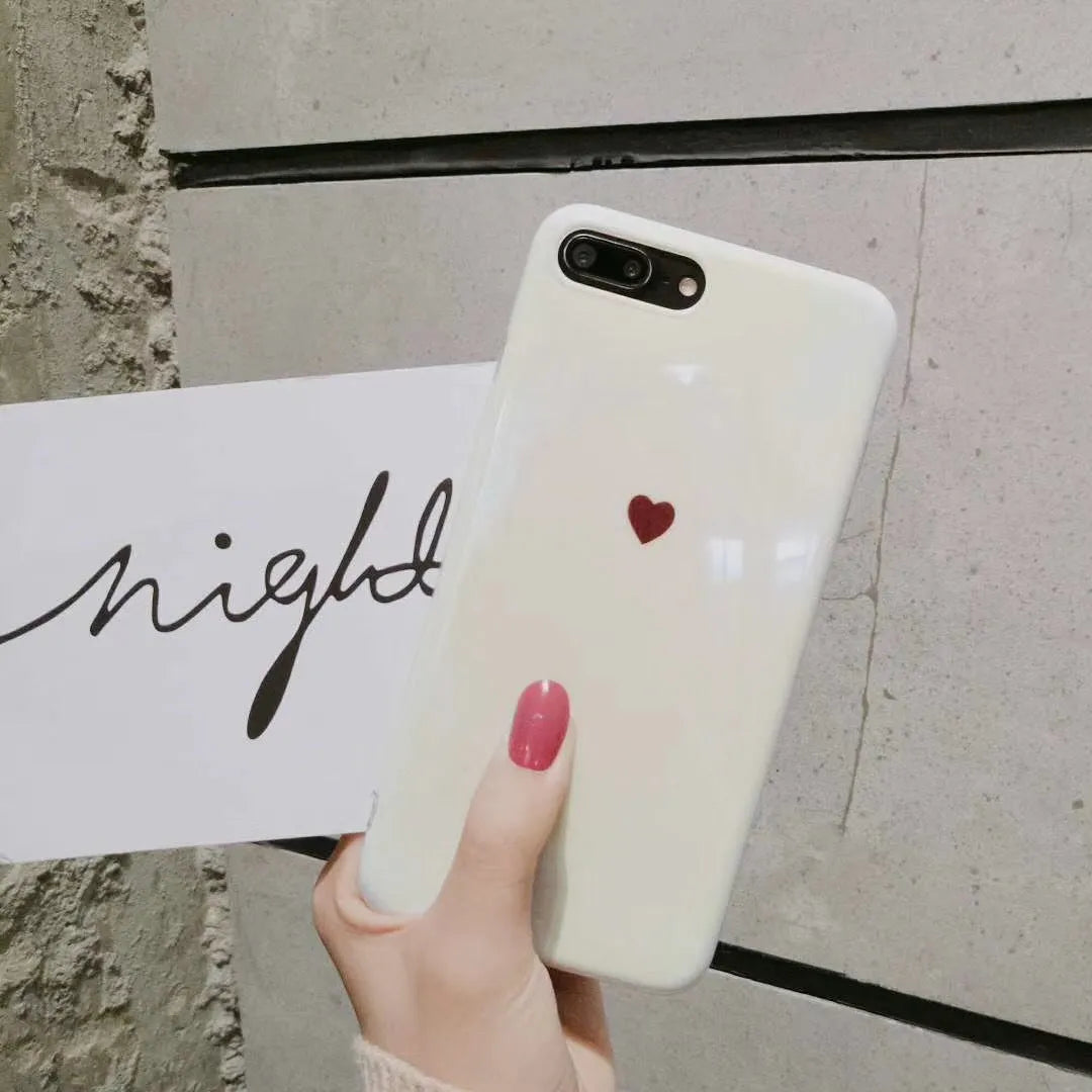 Clear iPhone phone case for iPhoneX iPhone6 iPhone7 iPhone8 models in white colour