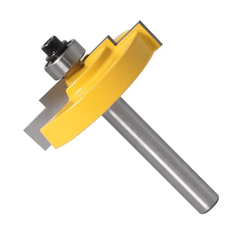 Door and window step cutter woodworking tool with 8mm shank and carbide blade