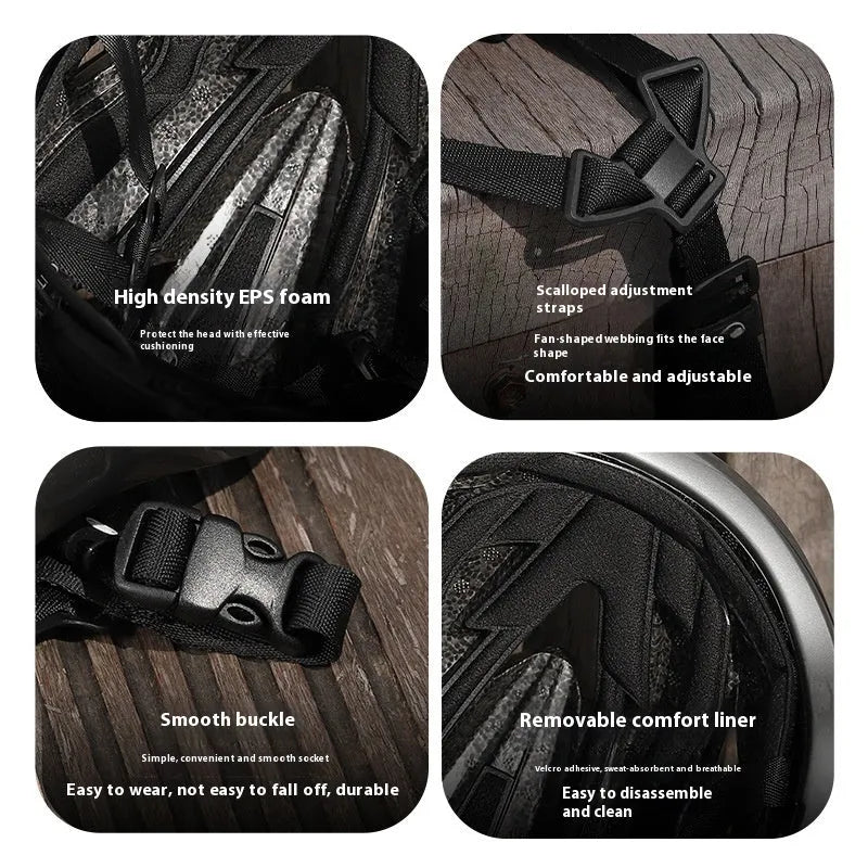 Road bike safety helmet shown in multiple colours including black, white, titanium, and pink.