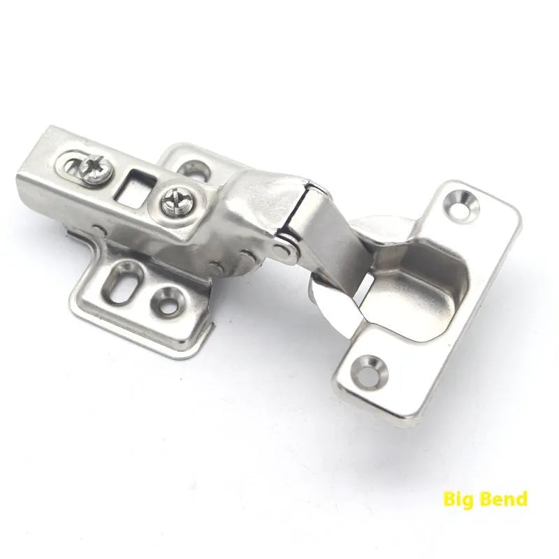 761 cold rolled steel hydraulic hinge with nickel plating for furniture, showing bend options