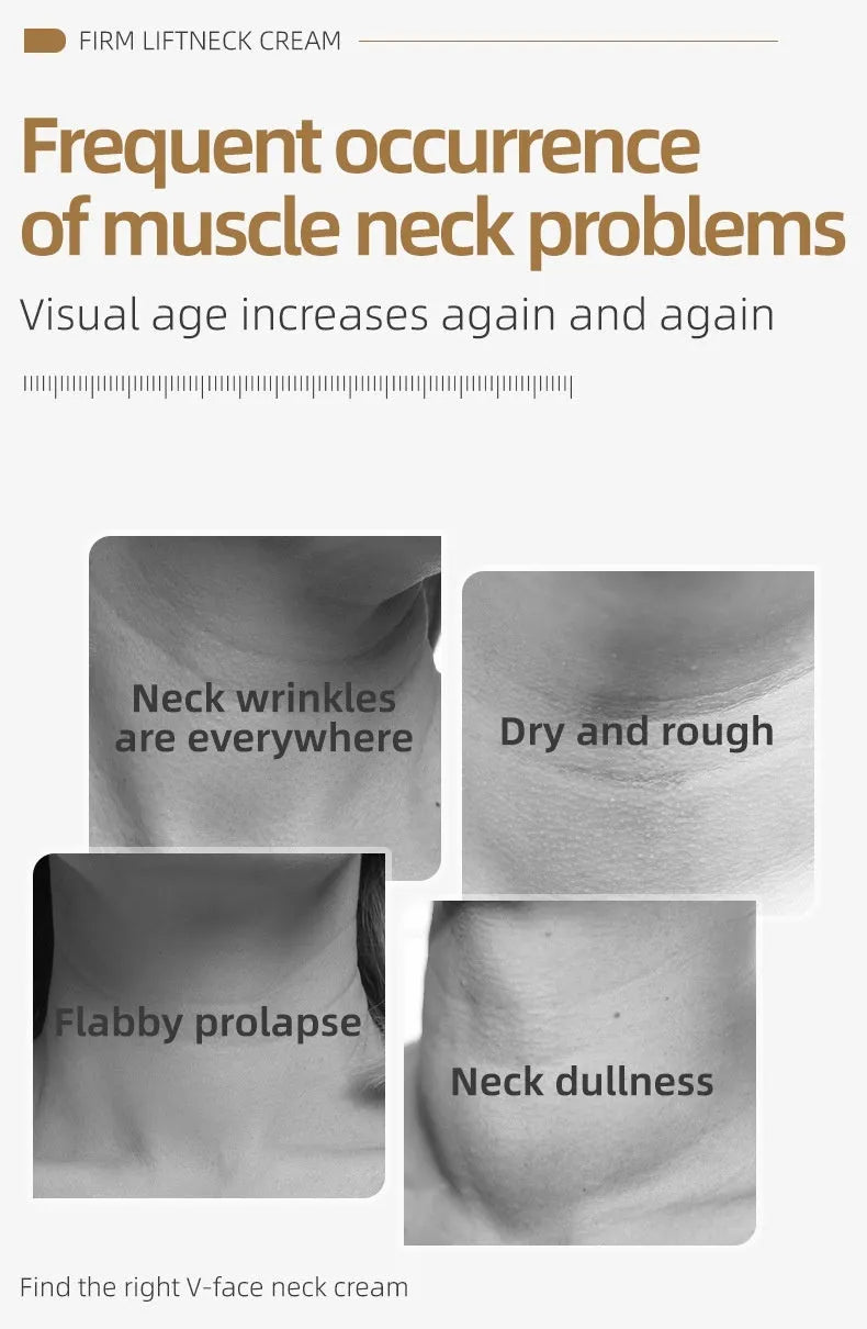 120ml neck cream jar with massaging applicator for lifting and firming neck treatment