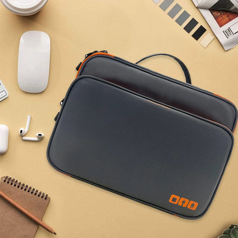 Three-layer travel storage bag with 20L capacity in grey polyester construction