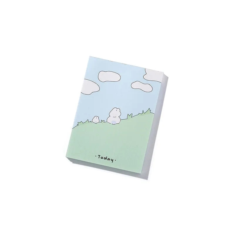 Cute cartoon hand account collage sticky notes in six Heartbeat Delivery Series styles with three size formats