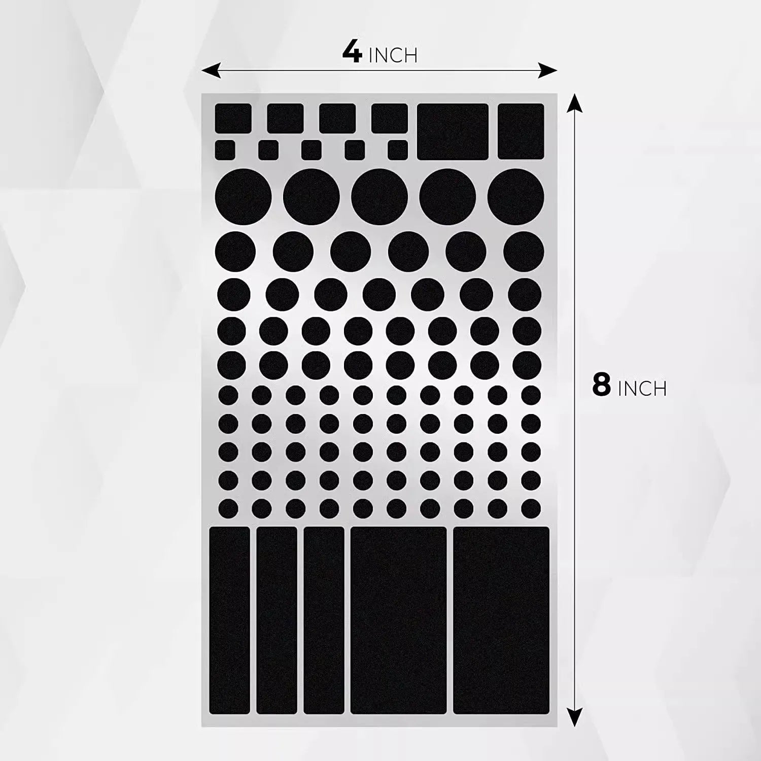 Black air conditioning LED light blocking stickers for split system units