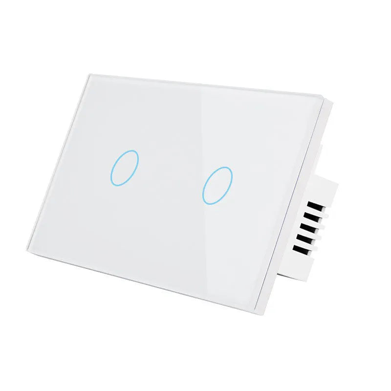 US-RF-02 touch light switch with tempered glass panel and RF remote control features