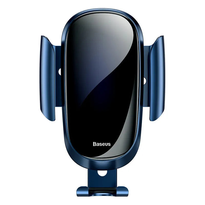 Smart car bracket with rotating ball head mounted on car air vent holding smartphone