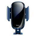 Smart car bracket with rotating ball head mounted on car air vent holding smartphone