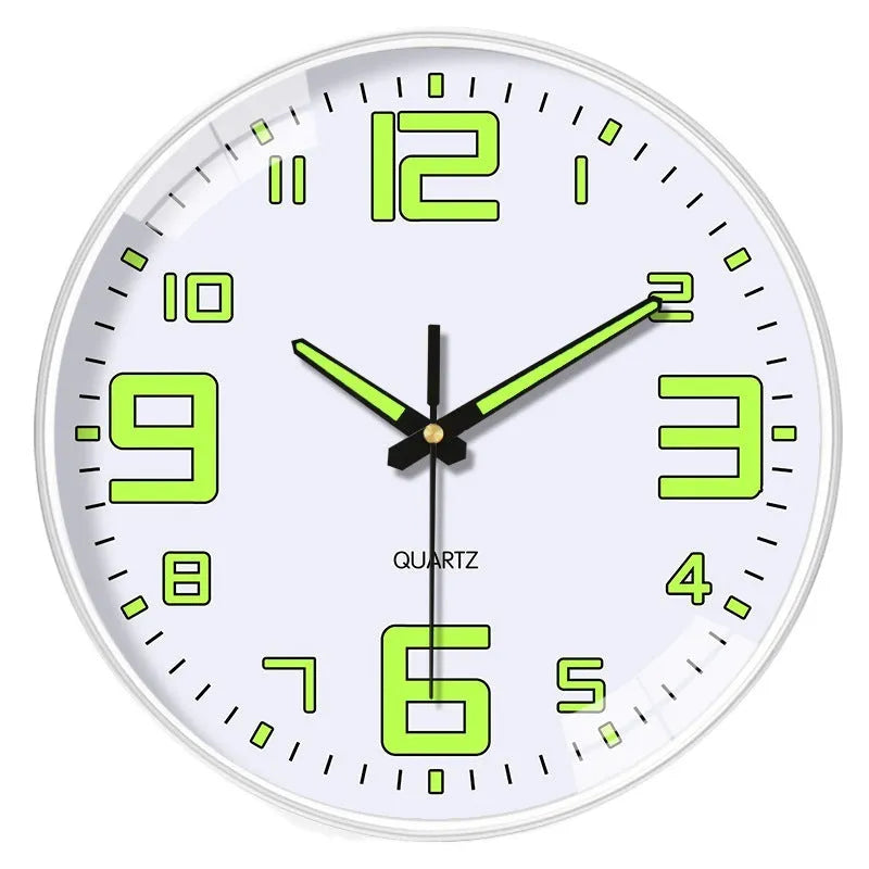 8-inch 20cm luminous wall clock with modern design for home or office use