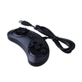 Black Sega USB PC game controller with 1.8-metre cable showing 15.5cm width