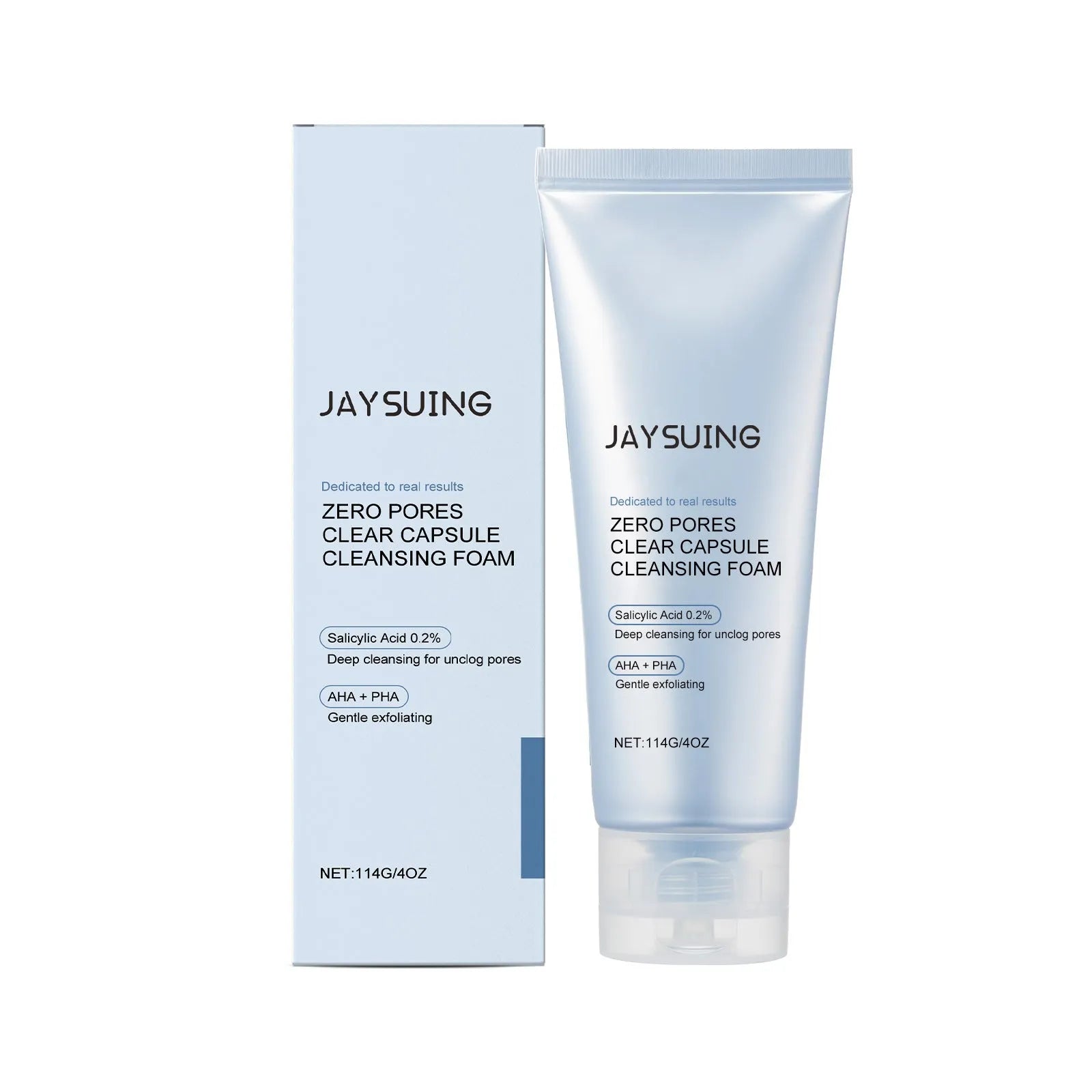 114g tube of salicylate and lactic acid facial cleanser with aloe extract for oily skin