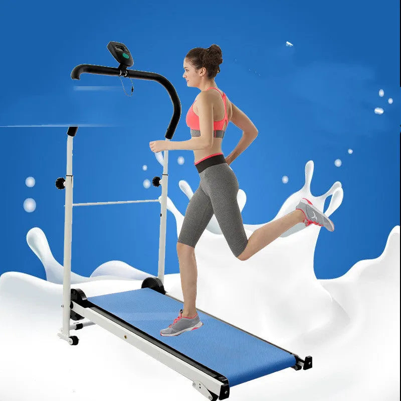 Foldable mechanical walking machine for home use, 88 x 45 x 108 cm, with console and contact heart rate test