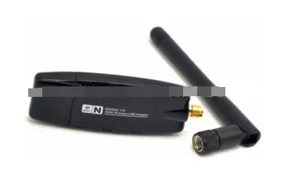 Black 300M USB wireless network card with external antenna and 802.11n Wi-Fi receiver