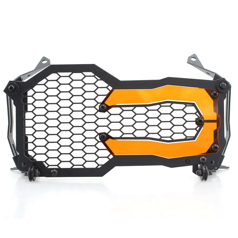 Motorcycle headlight protective cover for BMW GS models in assorted colours