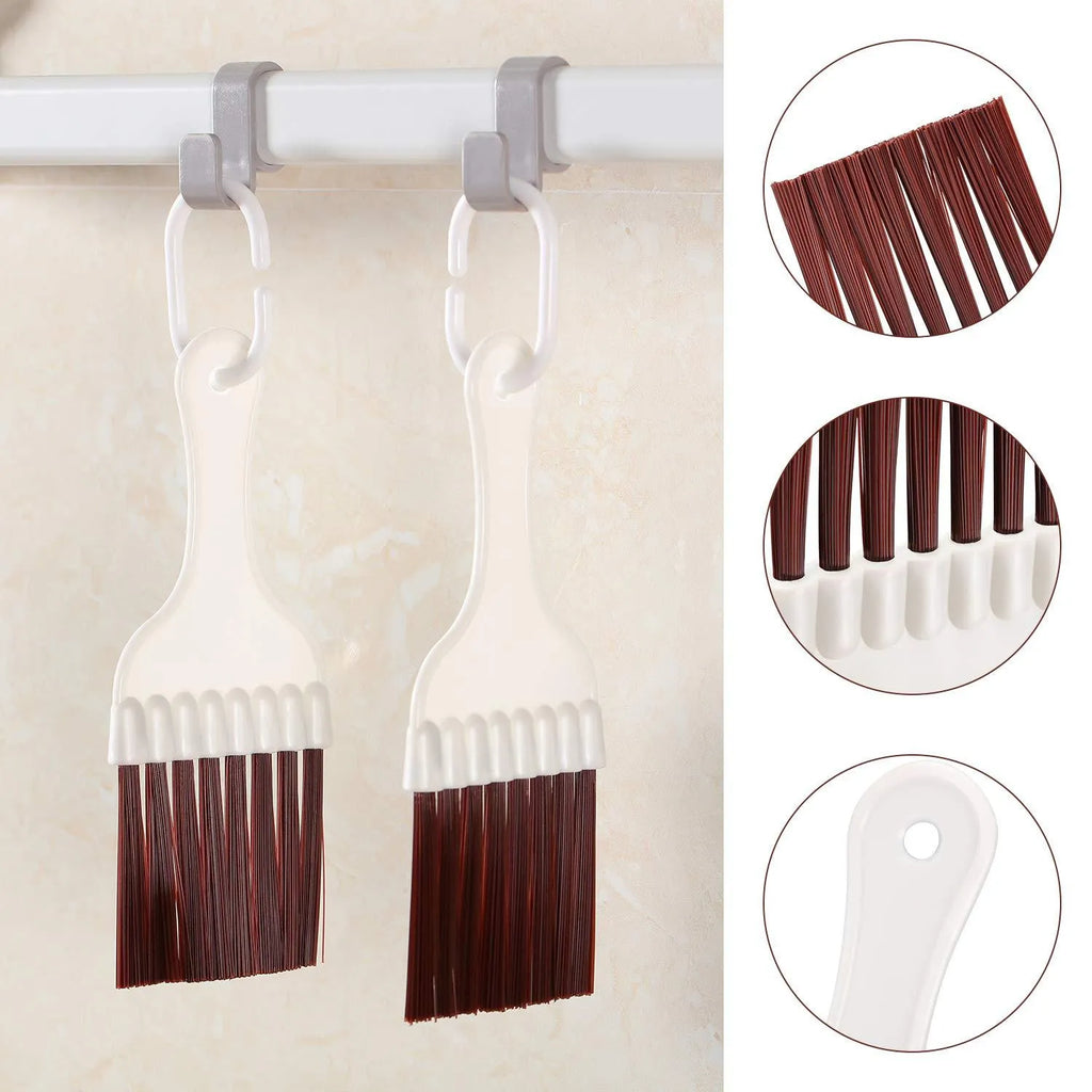 Manual air conditioning fin comb cleaning brush with stainless steel bristles and separate metal comb tool