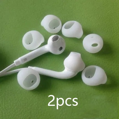 Black and white silicone earphone sleeves for Samsung Galaxy S6 Edge G9200 G9250 G920A models