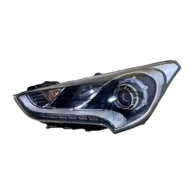 Black ABS plastic headlight assembly for Hyundai VELOSTER, model 92101-2V500