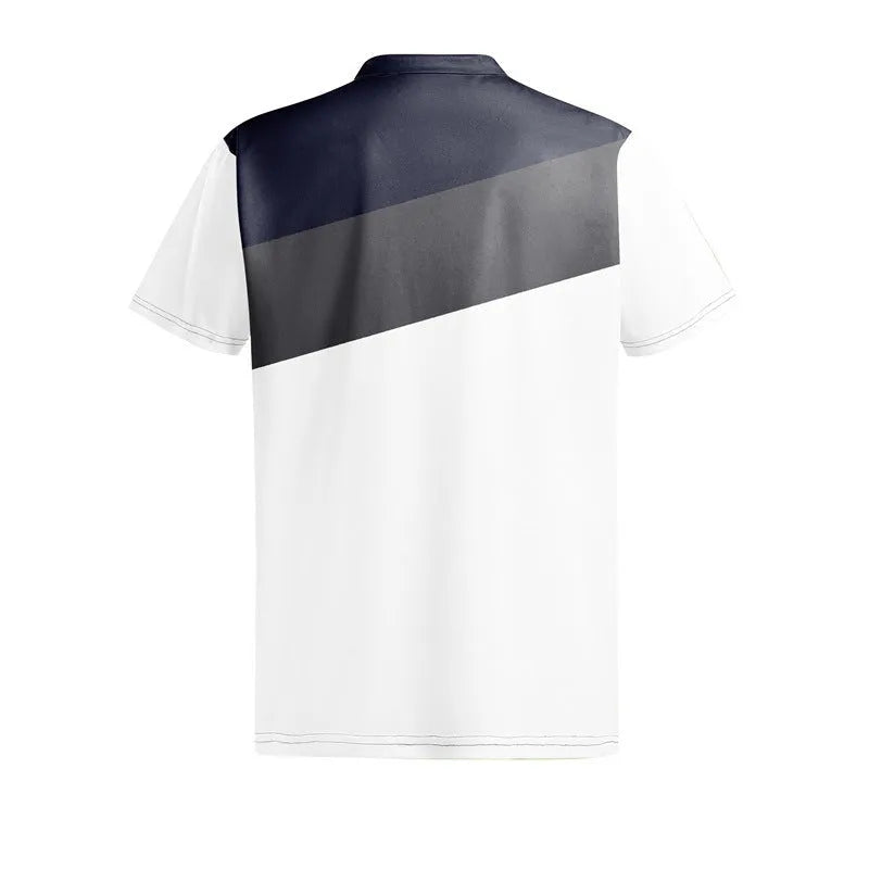 Men's 3D printed short sleeve T-shirt in colour LM-PL047 with loose fit design