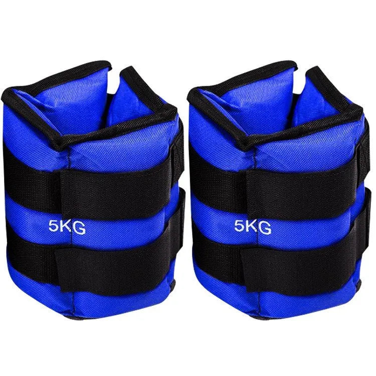 Pair of legging sandbags for athletic training with adjustable weight options from 1kg to 6kg total resistance