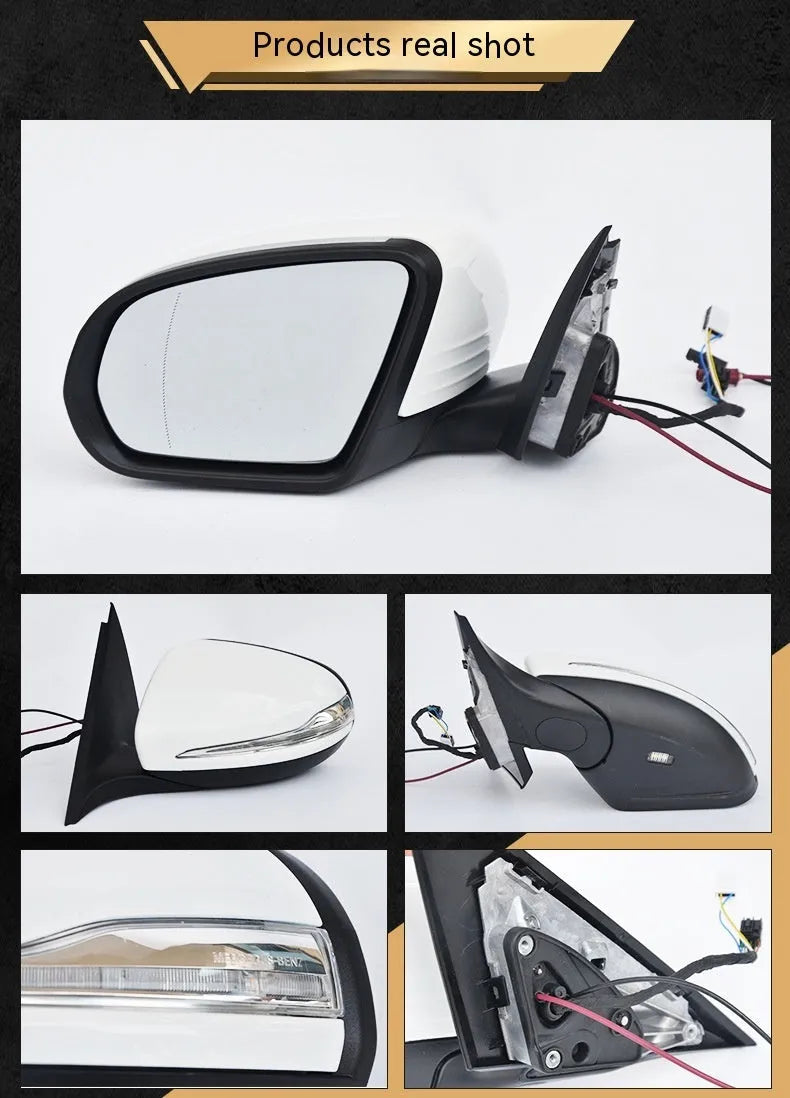 Mercedes-Benz C-Class W205 rearview mirror assembly replacement part with ABS construction