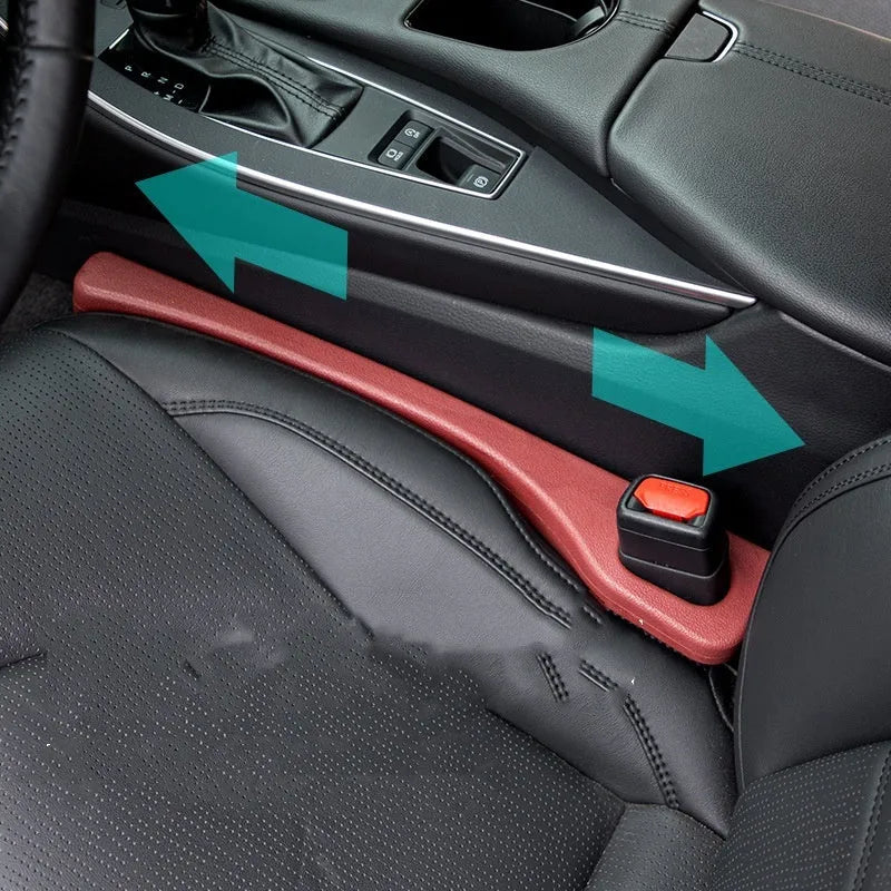 Two waterproof polyresin car seat gap filler strips with handles in beige colour